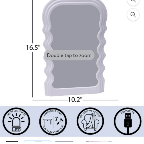 A wavey led mirror - Picture 1 of 13